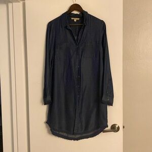 Blue Denim Shirt Dress